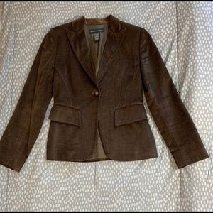 Brown Cordoroy Blazer Banana Republic